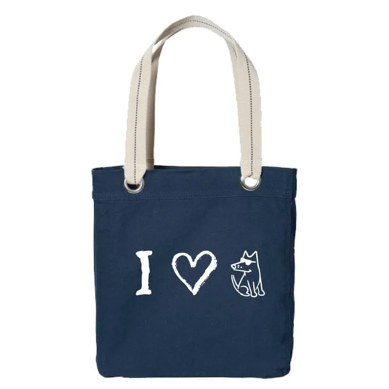 I Heart Dog - Canvas Tote