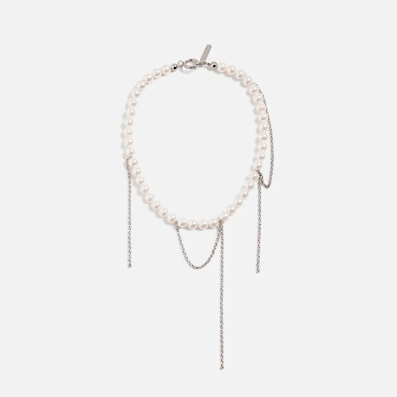 Justine Clenquet Diana Necklace - Palladium