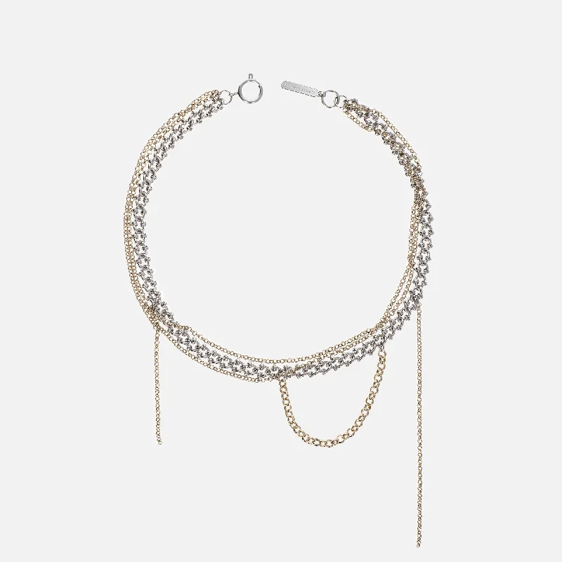 Justine Clenquet Mara Necklace - Gold / Palladium