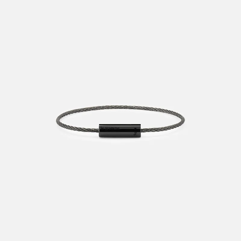 Le Gramme 5g Polished Ceramic Cable Bracelet - Ceramic