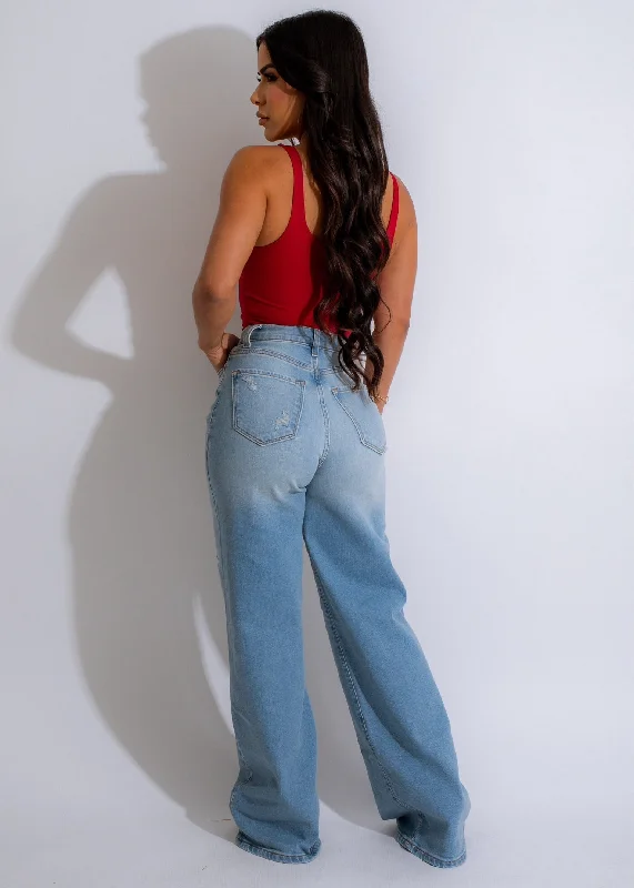 Classic Wide-Strap Crop Top Red