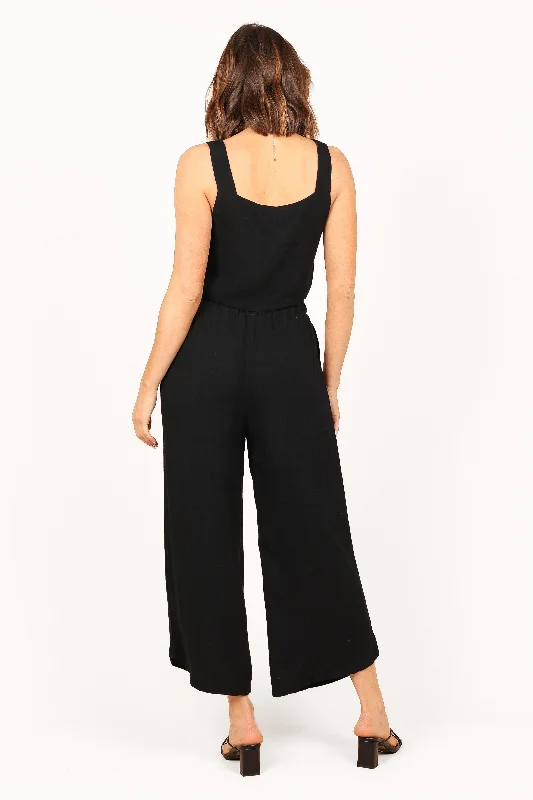 Eleanor Cropped Top - Black