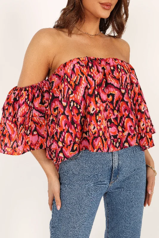 Sofia Off Shoulder Top - Multi