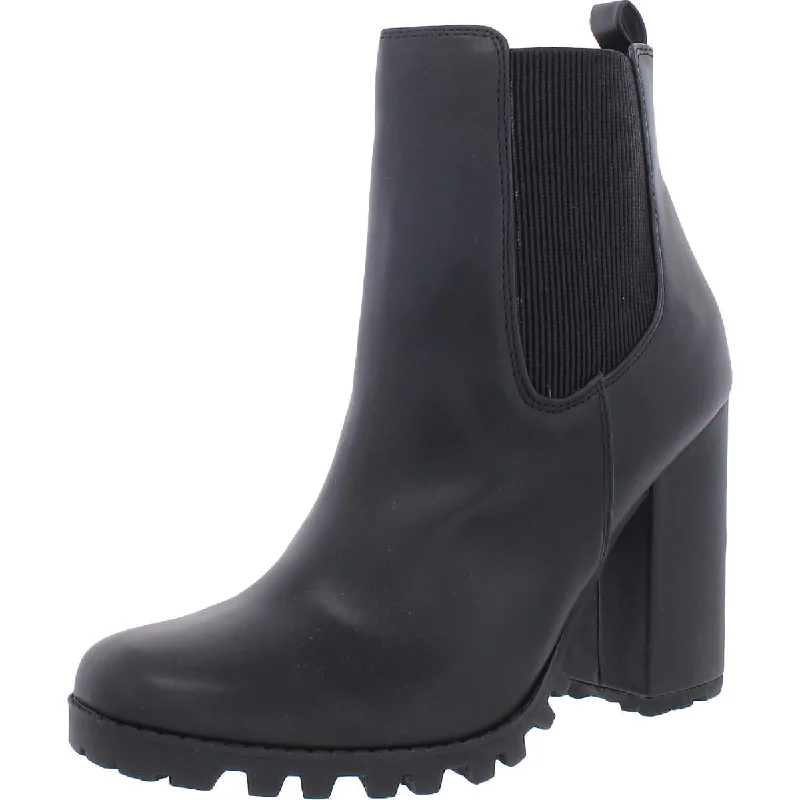 Acquire Womens Faux Leather Ankle Chelsea Boots