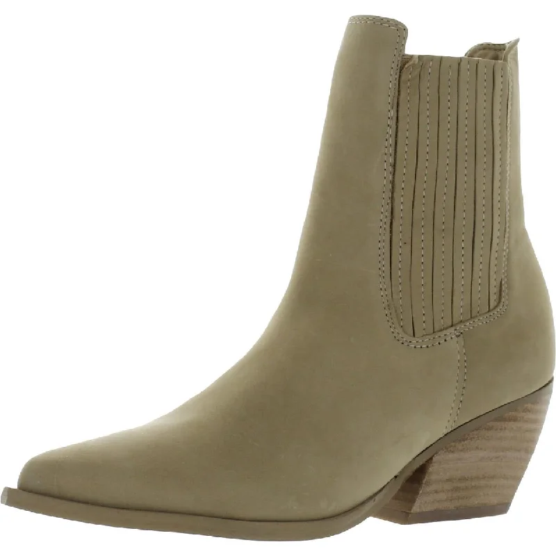 Terezza Womens Leather Ankle Booties