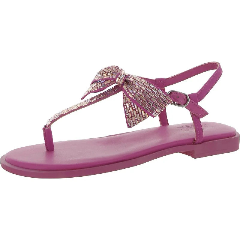 Florita Womens Embellished Thong Sandals