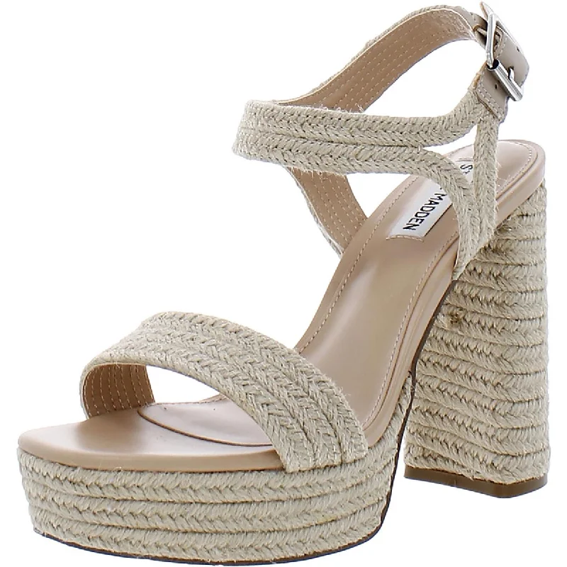 Lombardo Womens Woven Open Toe Platform Sandals