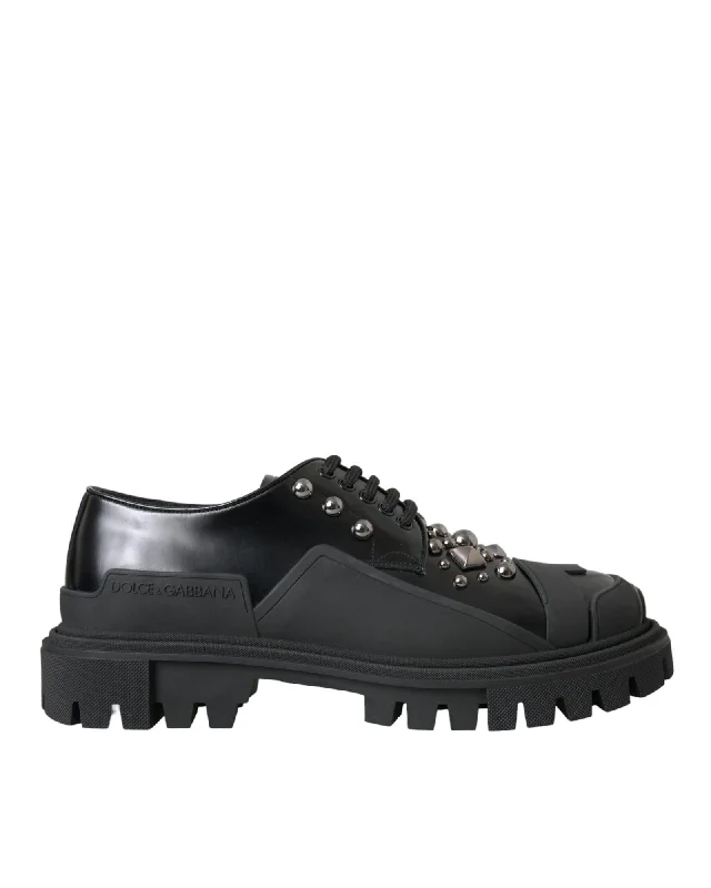 Dolce & Gabbana Studded Leather Trekking Sneakers