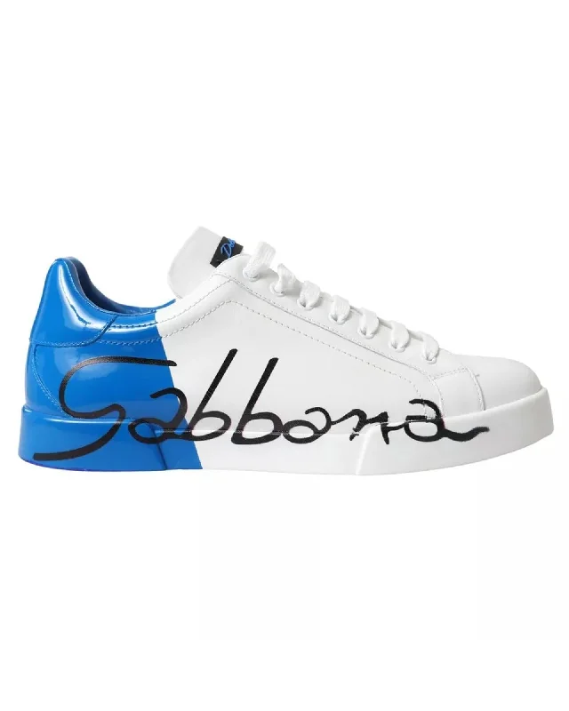 Dolce & Gabbana Leather Low Top Sneakers