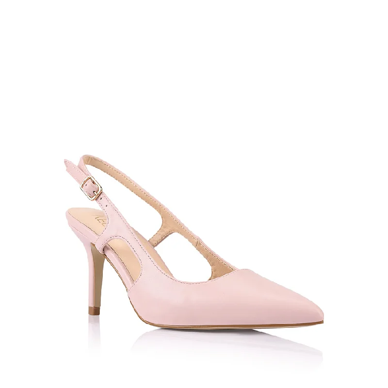 Lena Sling Back Pumps - Blush Pink