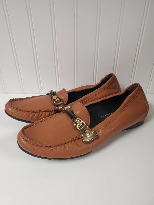 Shoes Flats By Agl In Brown, Size: 10.5