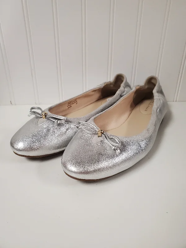 Shoes Flats By Cole-haan In Silver, Size: 8