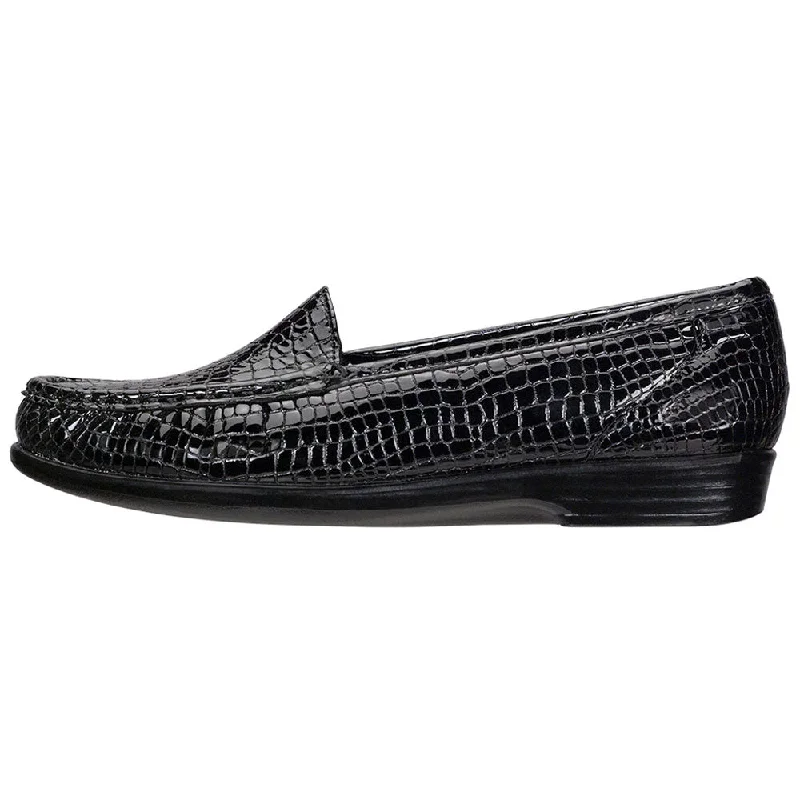 SAS Simplify Loafer Black Croc (Women's)