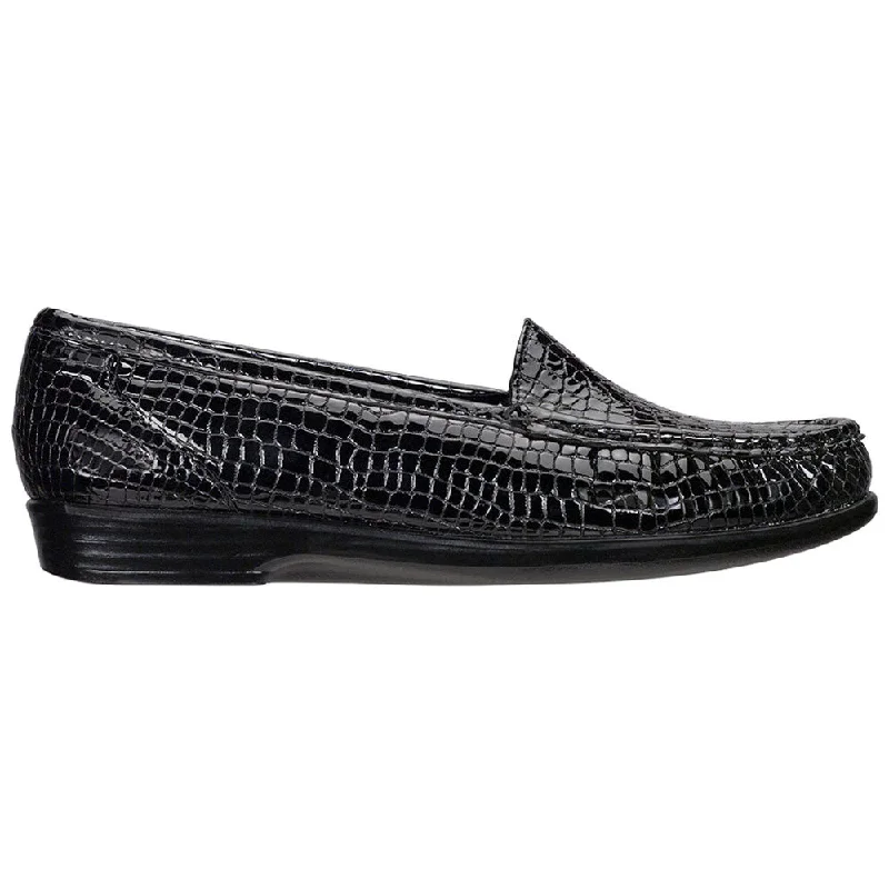 SAS Simplify Loafer Black Croc (Women's)