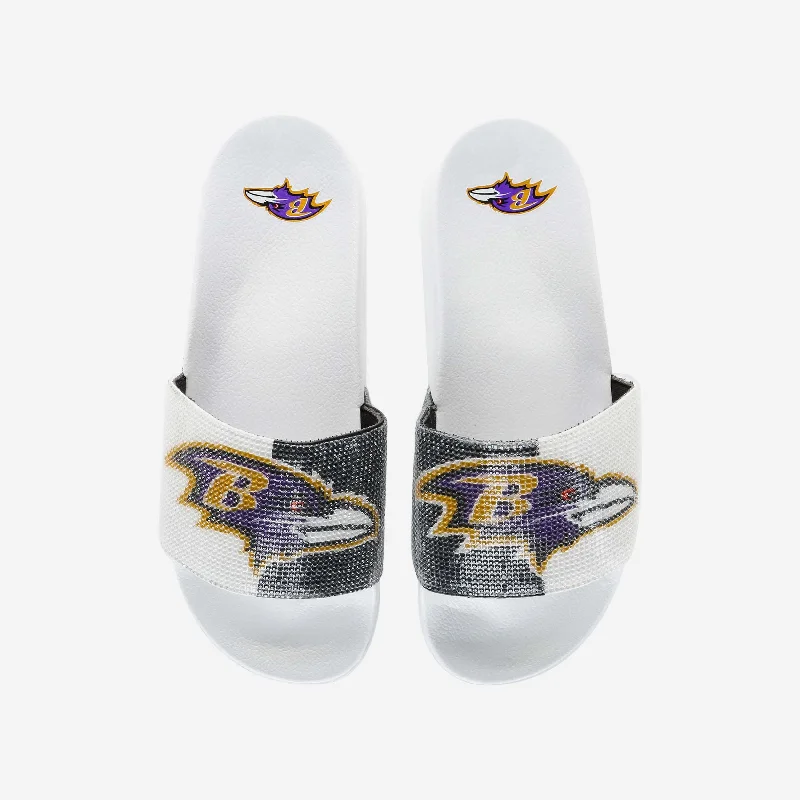 Baltimore Ravens Womens Big Logo Shimmer Slide