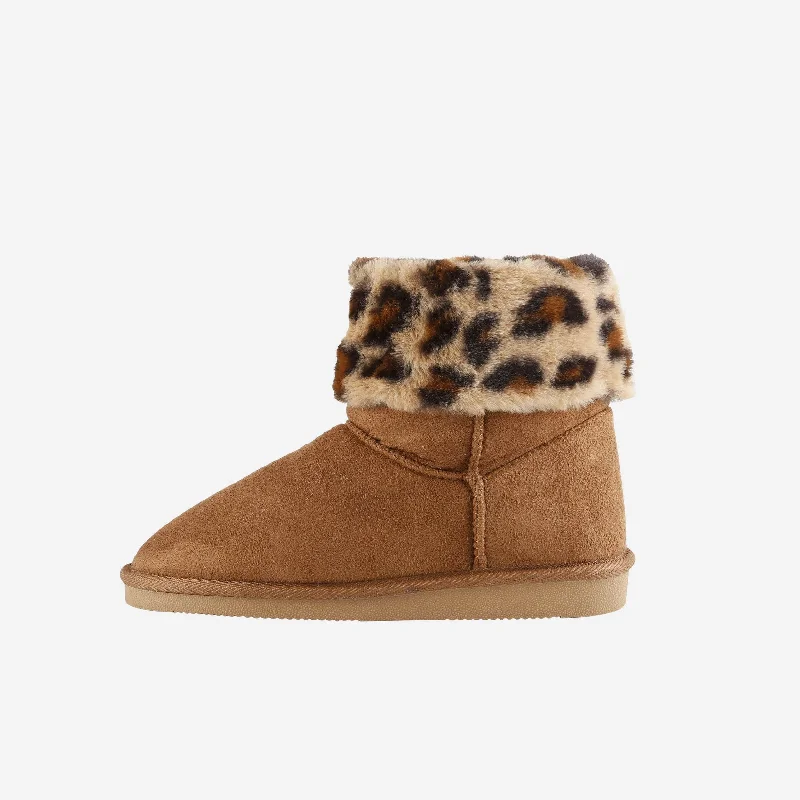 Chicago Bears Womens Cheetah Fur Boot