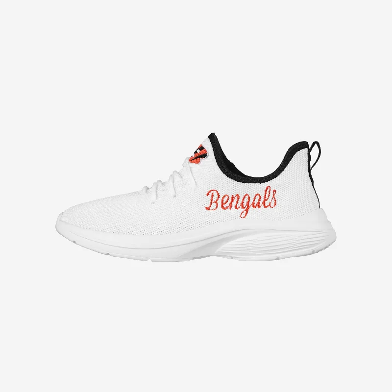 Cincinnati Bengals Womens Midsole White Sneakers