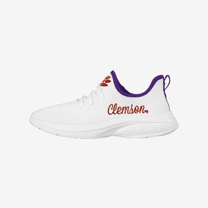 Clemson Tigers Womens Midsole White Sneaker