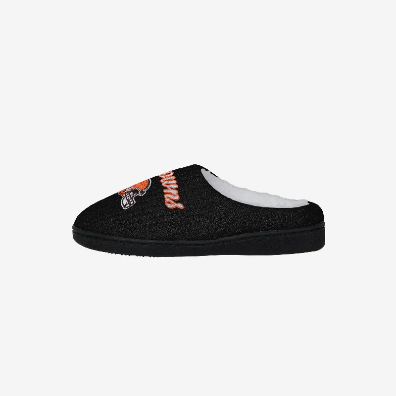 Cleveland Browns Womens Sherpa Lined Memory Foam Slipper