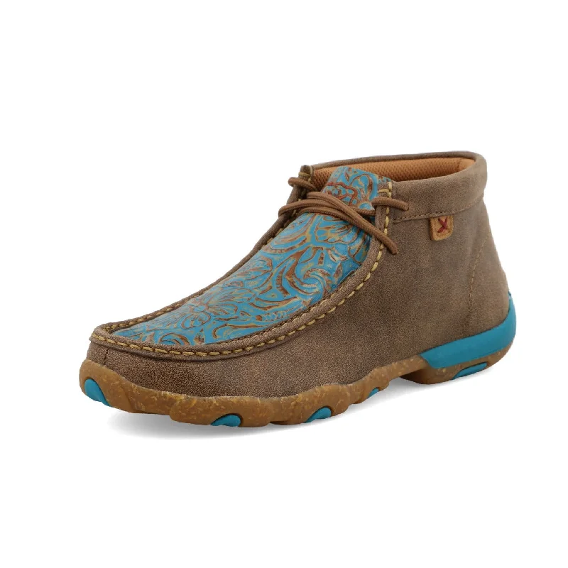 Twisted X Women's Driving Moc- Bomber and Turquoise