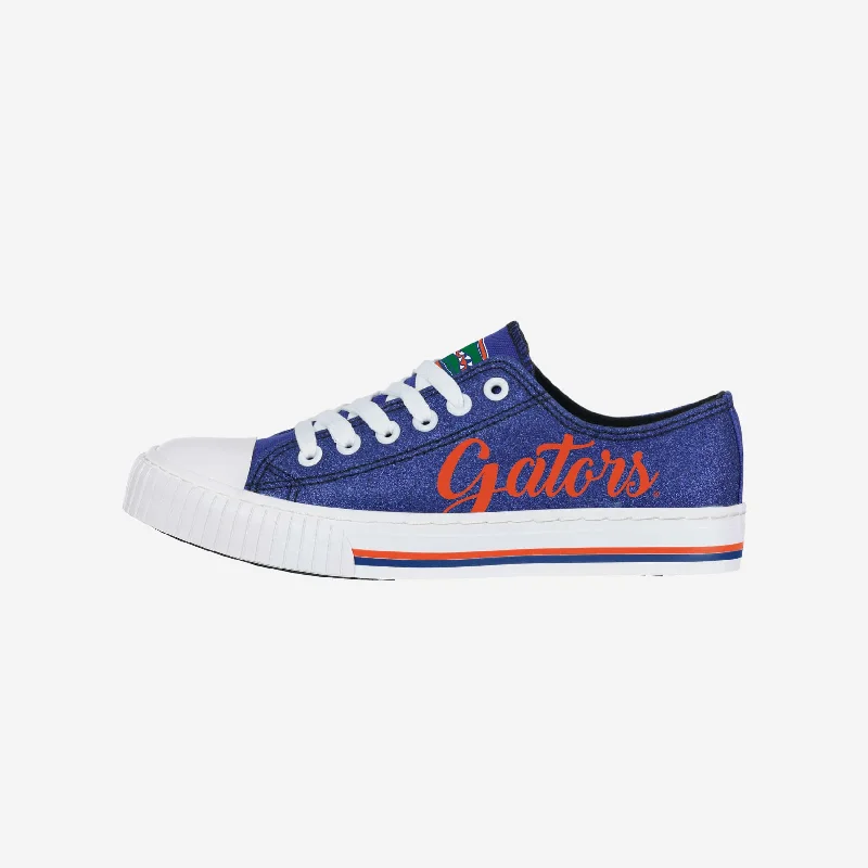 Florida Gators Womens Color Glitter Low Top Canvas Shoes