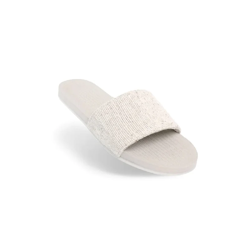 Indosole Recycled Fabric by Pable Slides Women Sea Salt/Natural Sea Salt