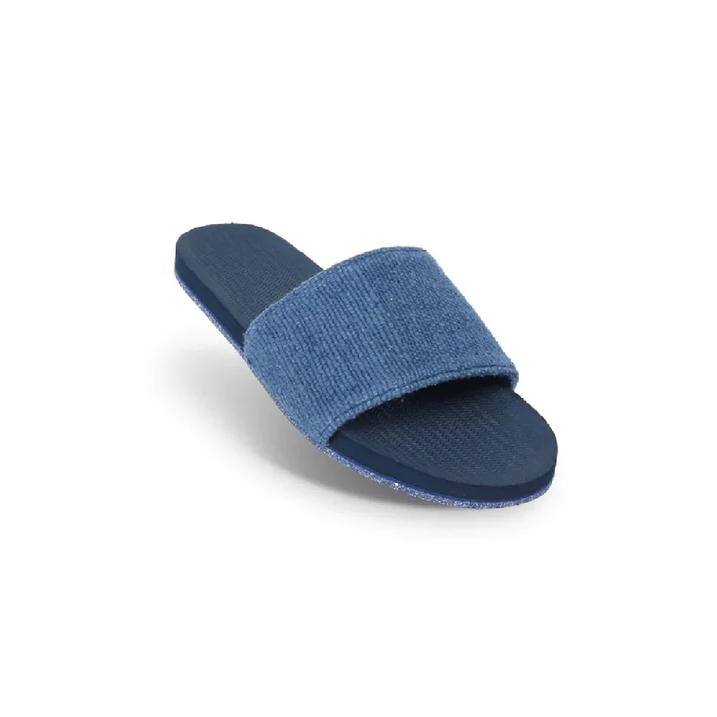 Indosole Recycled Fabric by Pable Slides Women Shore/Indigo Shore