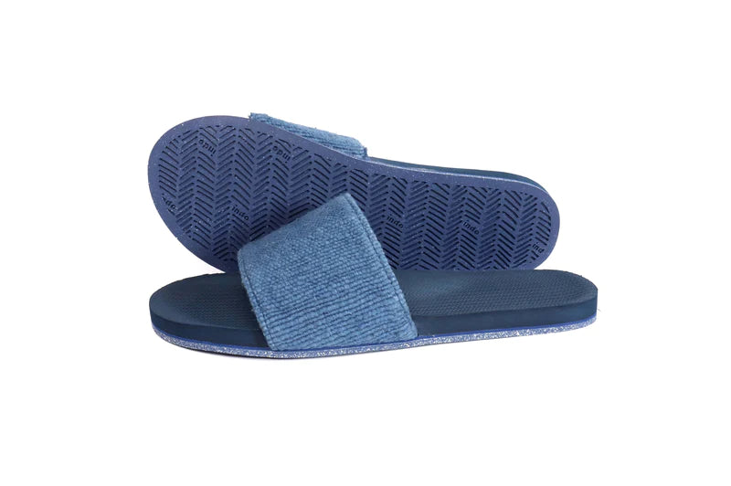 Indosole Recycled Fabric by Pable Slides Women Shore/Indigo Shore