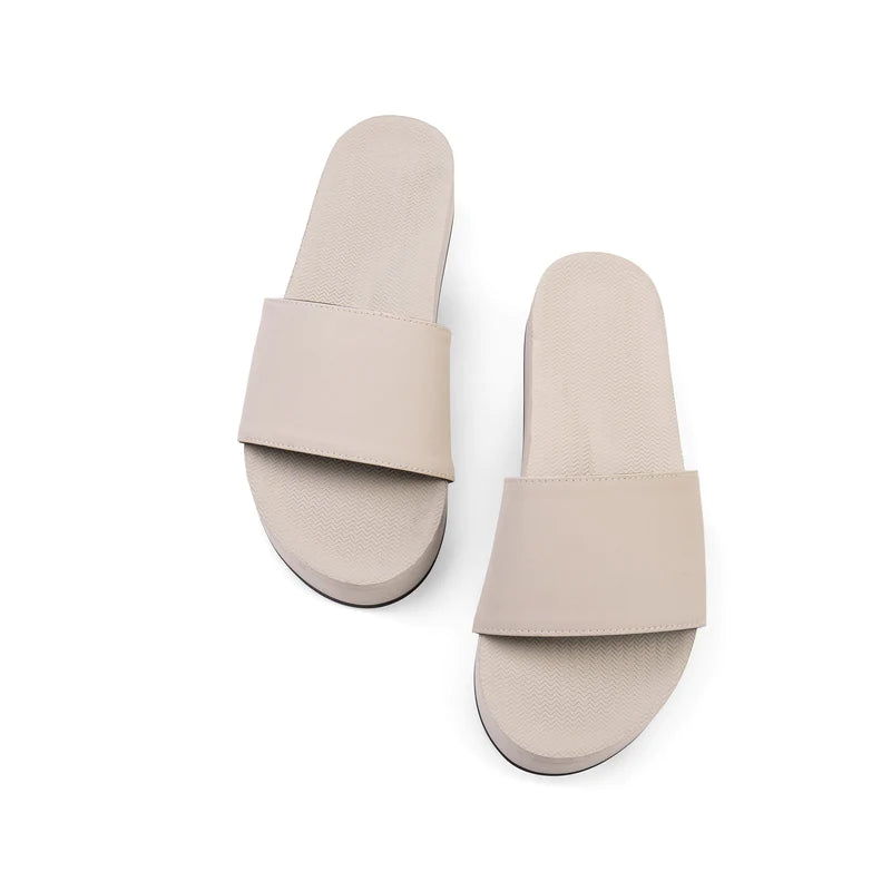 Indosole Sneaker Sole Slides Platform Women Sea Salt/Sea Salt Sole