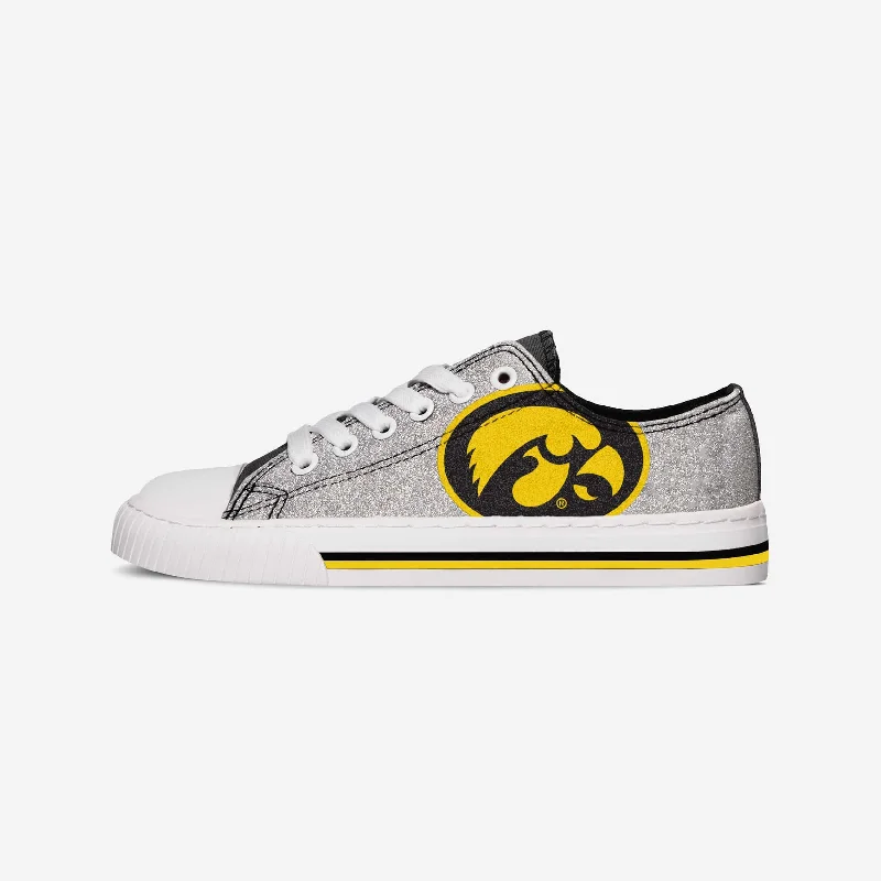 Iowa Hawkeyes Womens Glitter Low Top Canvas Shoe