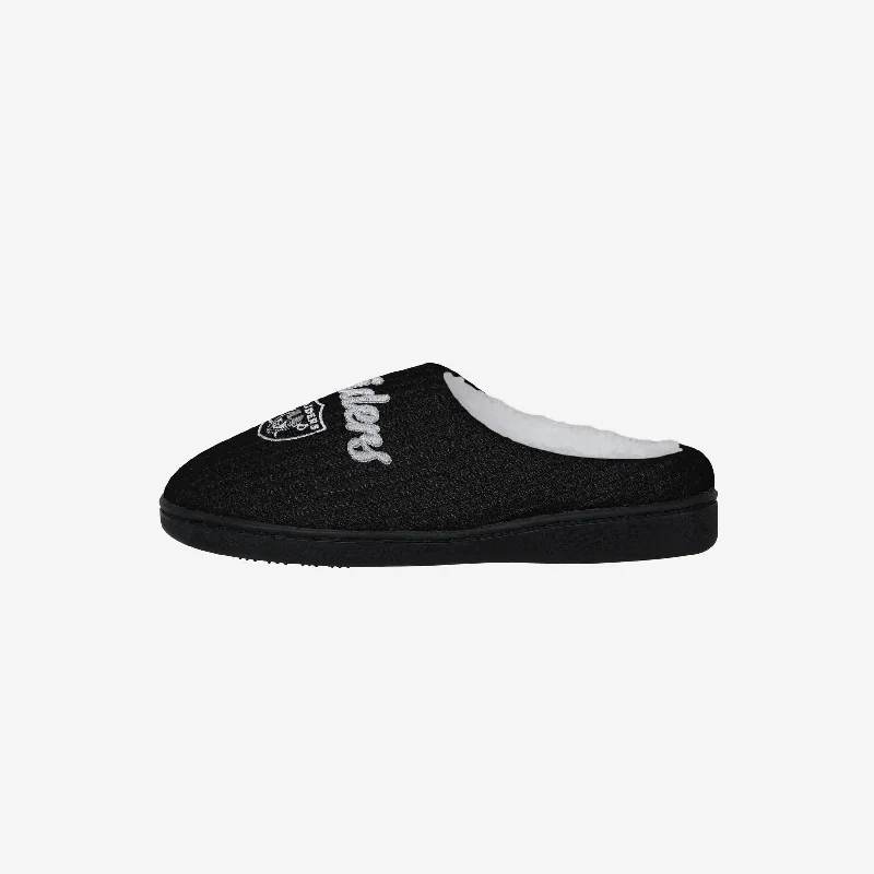 Las Vegas Raiders Womens Sherpa Lined Memory Foam Slipper