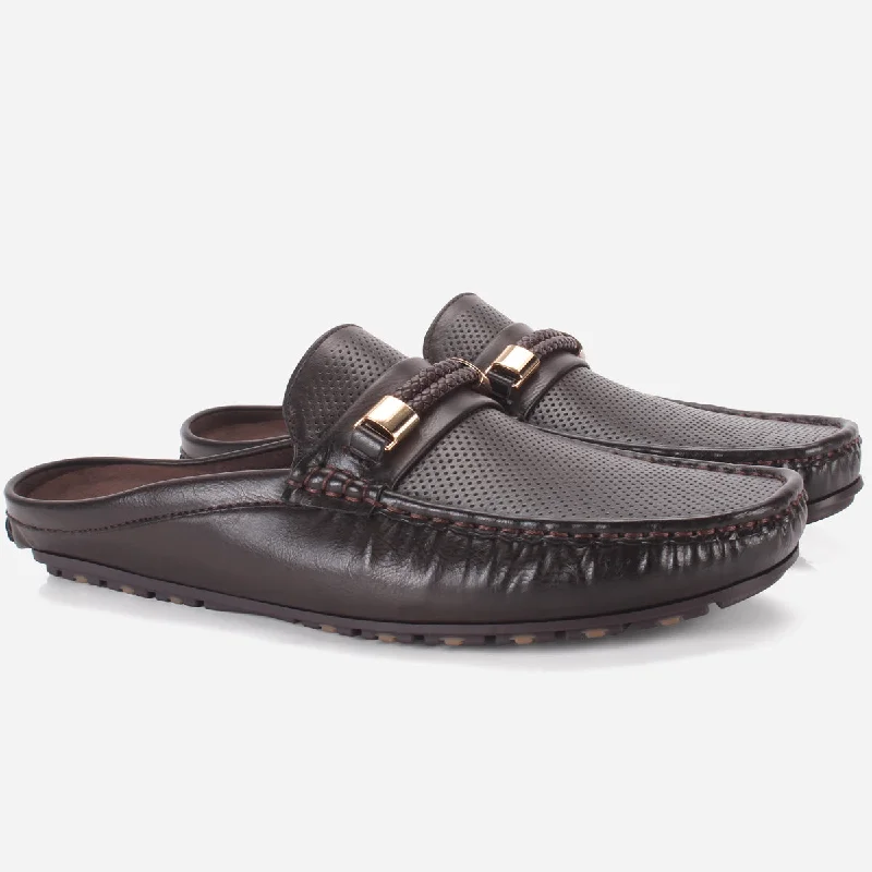 Men ""MOYER"" Open Back Stylish Moccasins