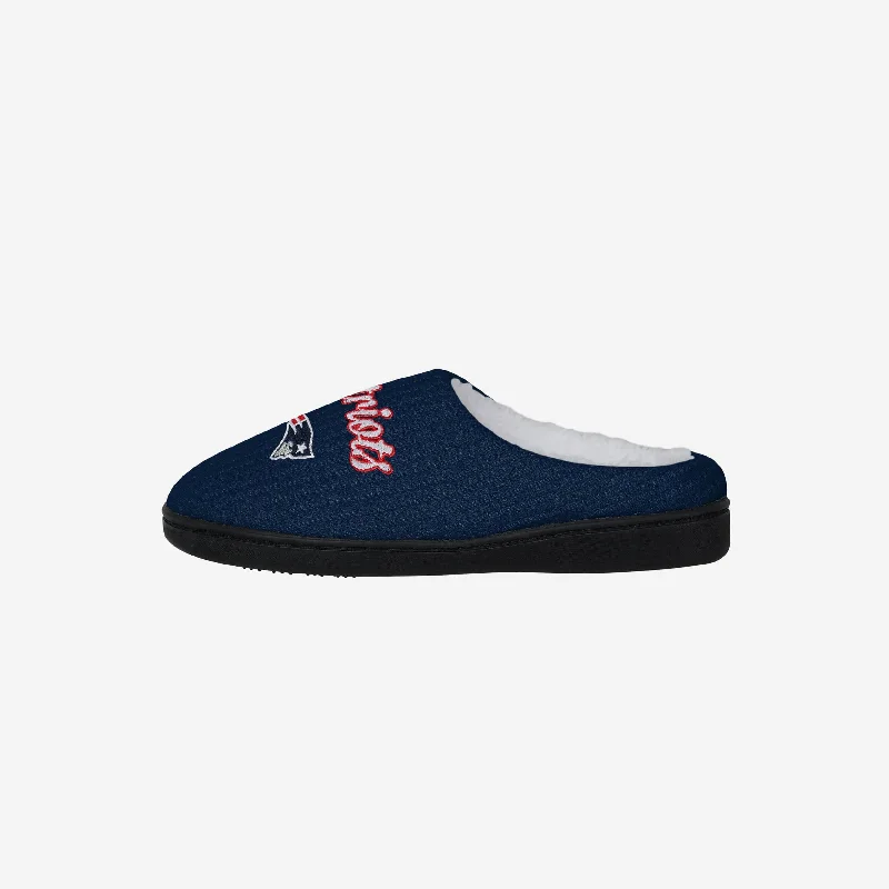 New England Patriots Womens Sherpa Lined Memory Foam Slipper