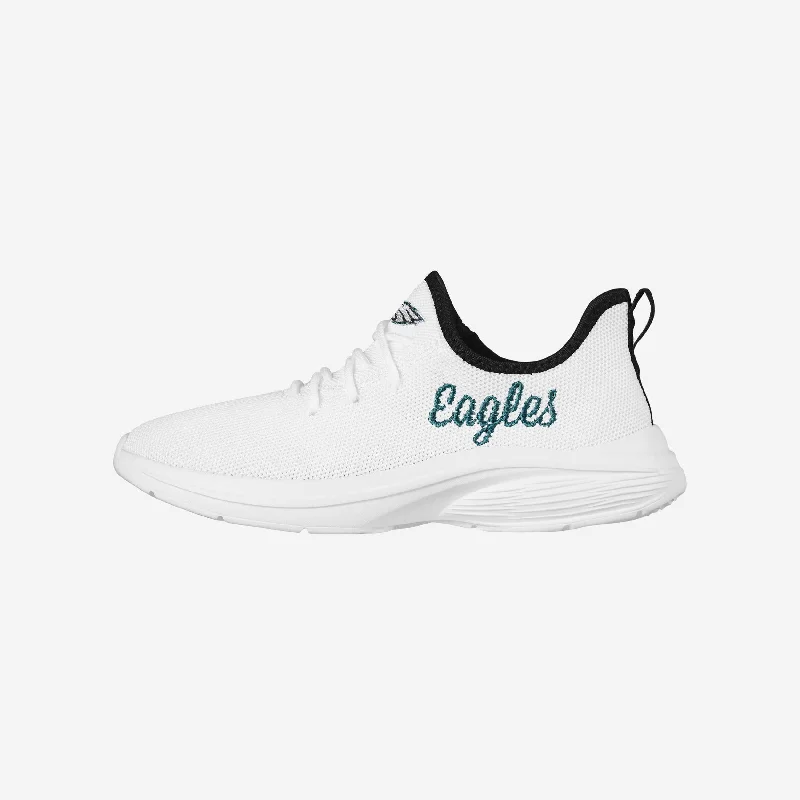 Philadelphia Eagles Womens Midsole White Sneakers