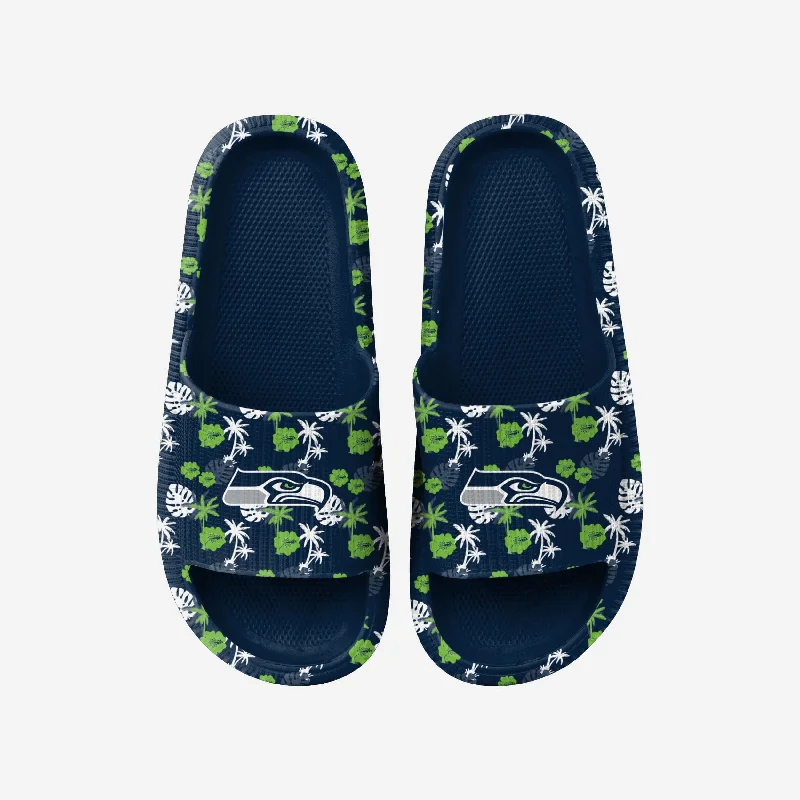 Seattle Seahawks Womens Floral Pillow Slide