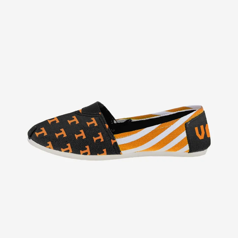 Tennessee Volunteers Womens Stripe Canvas Shoe