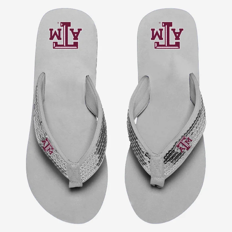 Texas A&M Aggies Womens Sequin Flip Flop