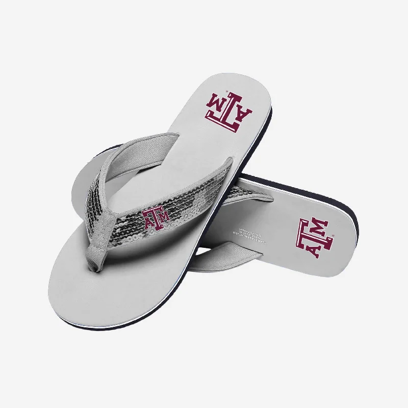 Texas A&M Aggies Womens Sequin Flip Flop