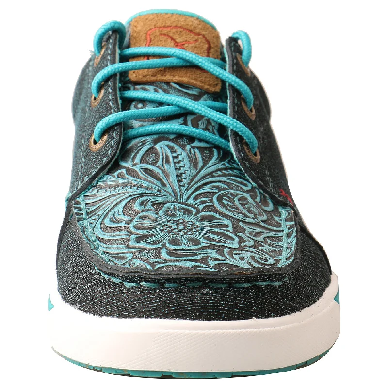 Twisted X Women's Kicks - Dark Teal/ Teal Tooled