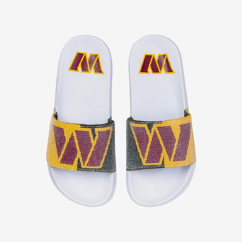 Washington Commanders Womens Big Logo Shimmer Slide