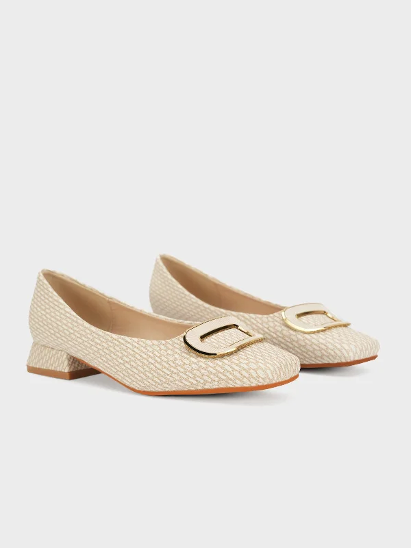 Women's ""SANITO"" Square Toe Casual Pumps