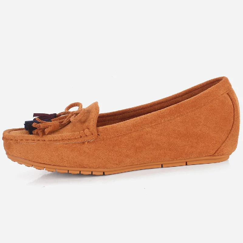 Womens ""UNELI"" Low Wedge Moccasins